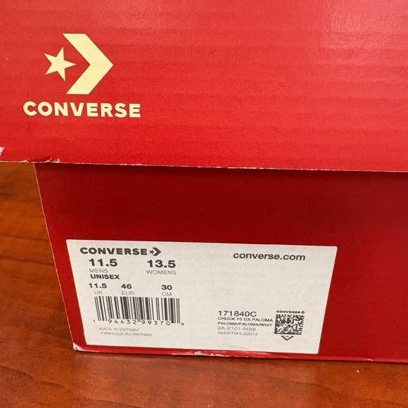 Converse Chuck Taylor All Star 70 Low Paloma CLOT Style Suede Men's 11.5 171840C - Picture 10 of 13